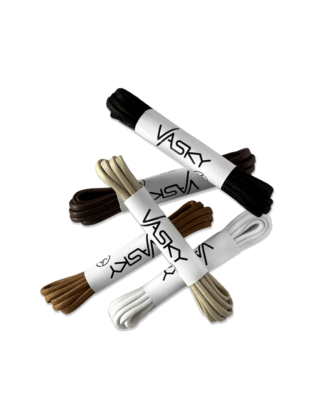 5 x Kulaté Voskované Tkaničky Neutrální