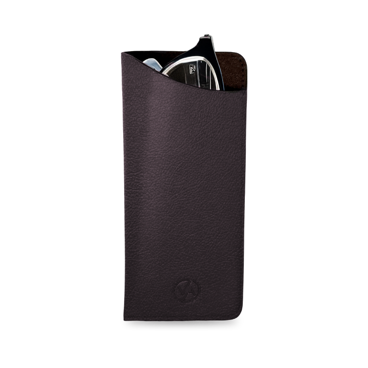 Kožený obal na brýle Lenon Dark Brown